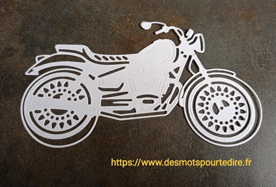 "Moto" Découpe embellissement pour Scrapbooking (Réf.D5)