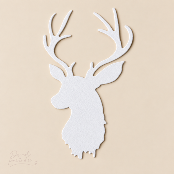 Découpe buste de cerf – Réf. AN34