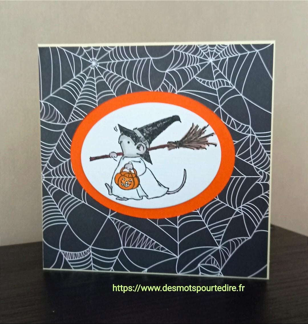Carte "La souris d'Halloween"