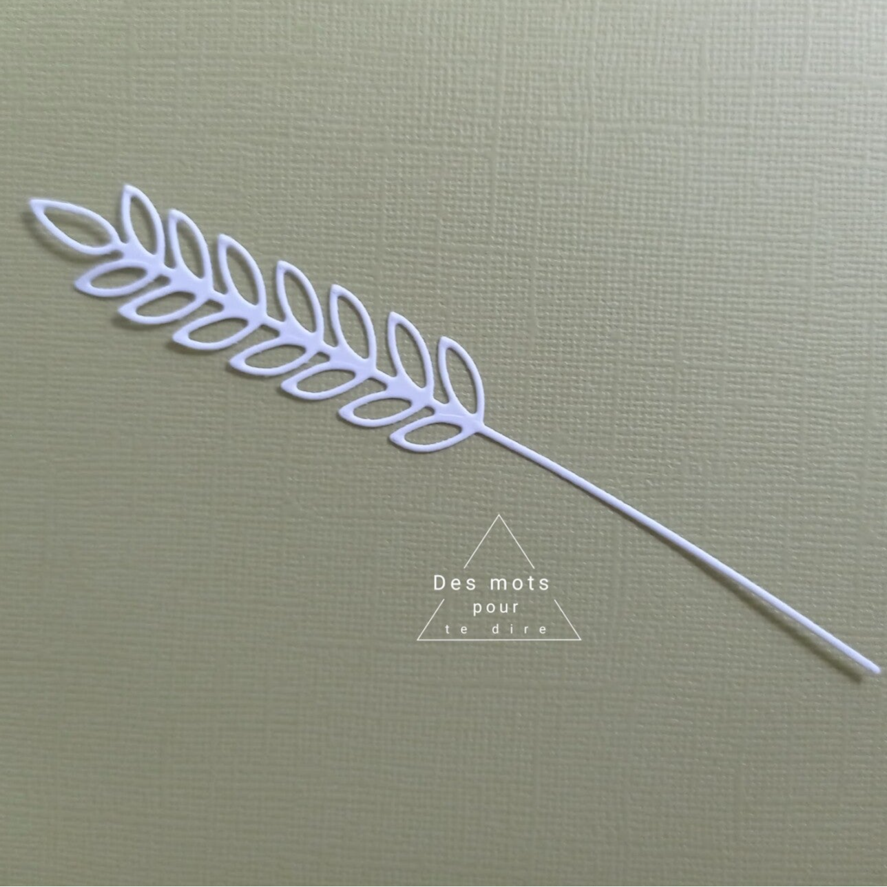 Découpe embellissement scrapbooking "Tige de blé" (Réf. FE6)