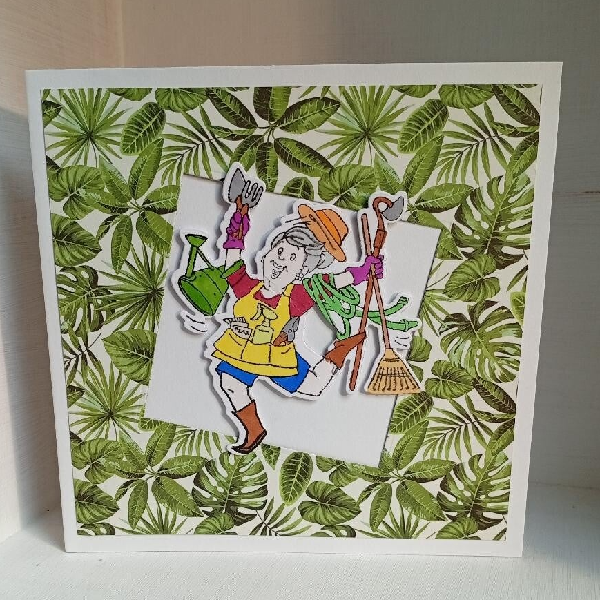 Carte artisanale "Passion jardinage" occasions diverses