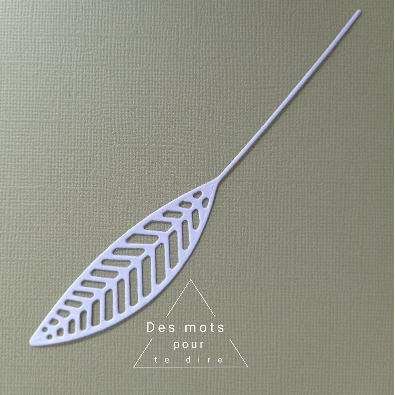 Feuille - Découpe embellissement pour Scrapbooking (Réf.FE32)