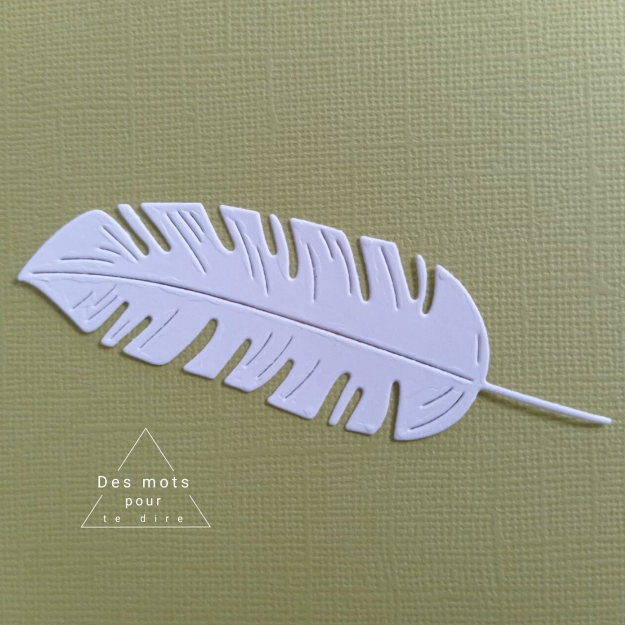 Découpe Embellissement Scrapbooking "Feuille" (Réf. FE4)