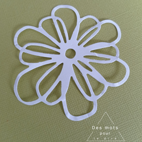 Fleur - Découpe embellissement pour Scrapbooking (Réf.FL10)