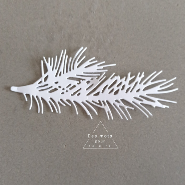 Découpe Embellissement "Branche de sapin" (Réf. N50)