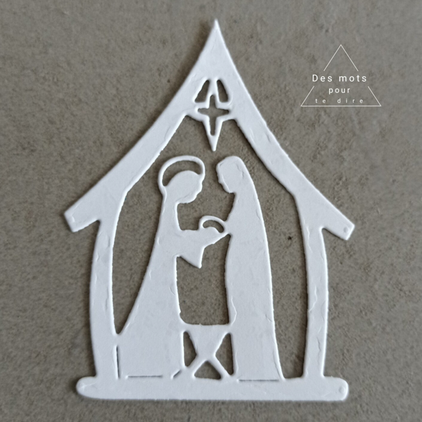 Découpe "La crèche" (Réf.N58)