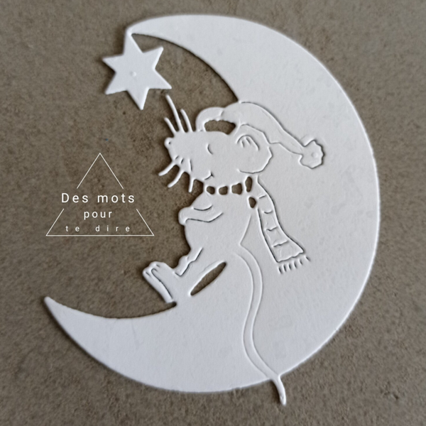 Découpe "La sieste sur la lune" (Réf. N53)