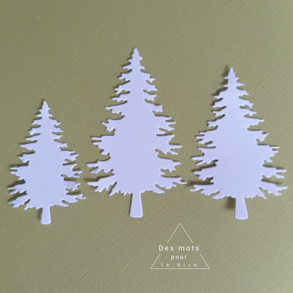 Découpes sapins - Lot de 3 - Réf. FE58