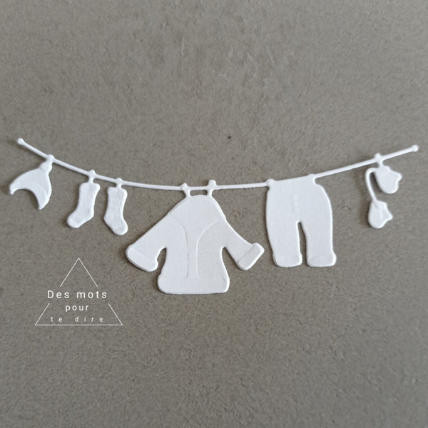 Découpe "le linge du Père Noël" (Réf. N51)