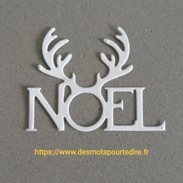 Découpe papier "Noël et Bois de Cerf" (Réf. N70)