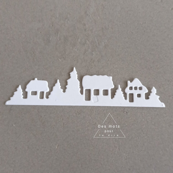 Découpe "Village de Noël" (Réf. N44)