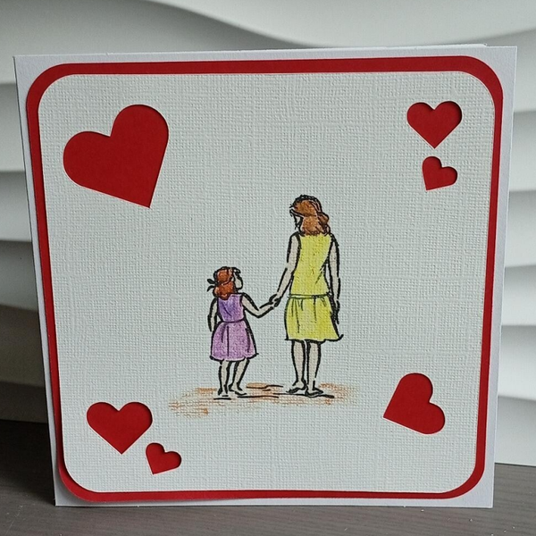 Carte "Mère et fille"