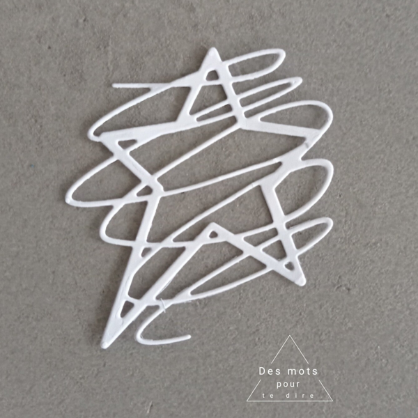 Découpe papier - Embellissement "Etoile" (Réf.N26)