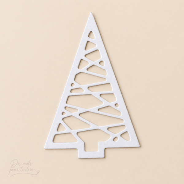 Découpe sapin de Noël graphique – Réf. N7