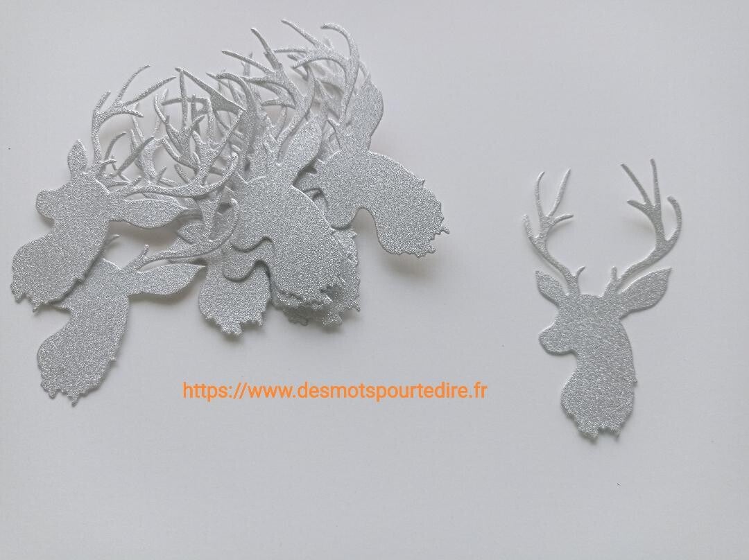 Lot de 10 "Buste de Cerf"