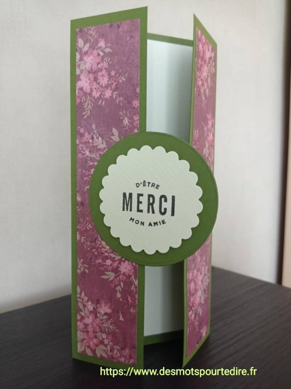 Carte de remerciement "Merci d'être mon amie"