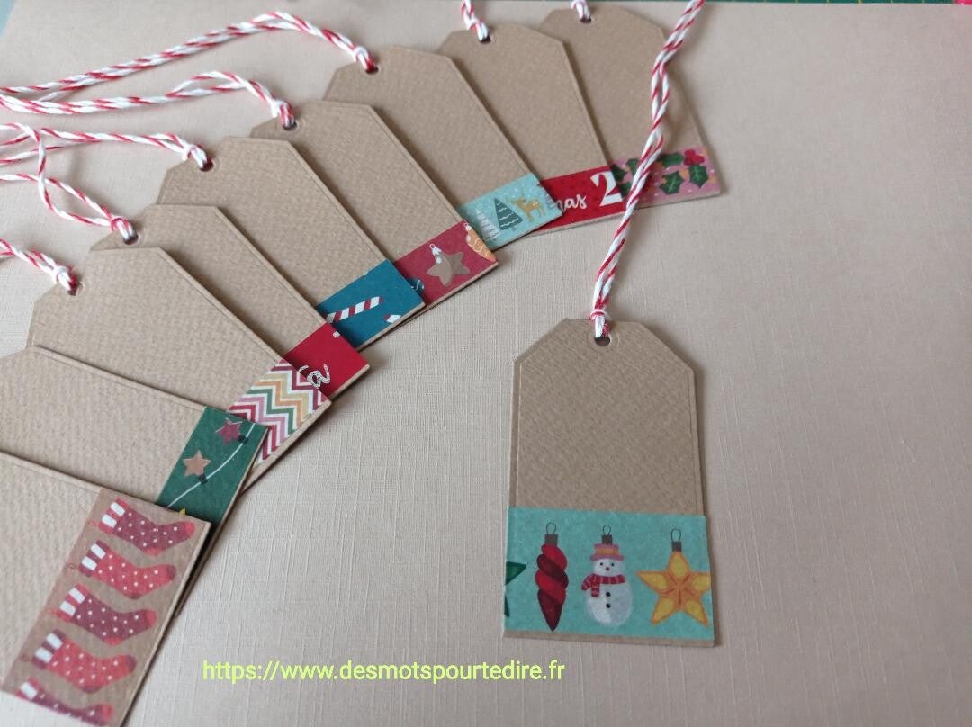 Etiquettes cadeaux spéciales Noël (lot de 10)