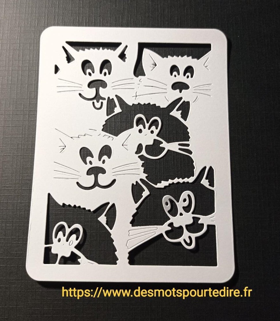 Découpe "Les chats" (Réf. AN24)