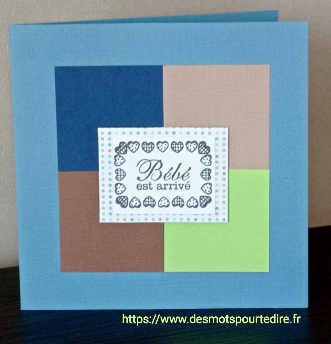 Carte "Bébé est arrivé"
