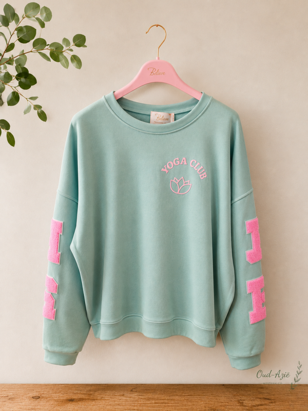 Yoga Club Mint Sweater