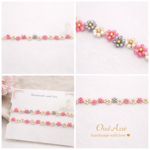 🌸 Bloemen armband – Oud-Azië