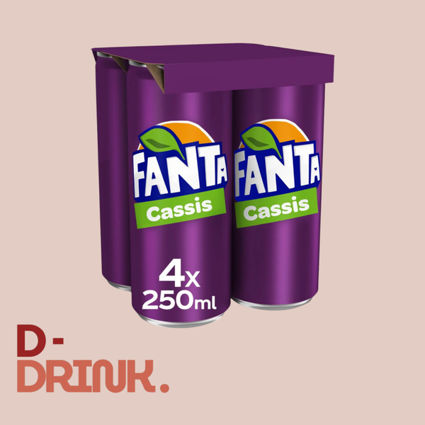 Fanta Cassis - 4 x 250 ml