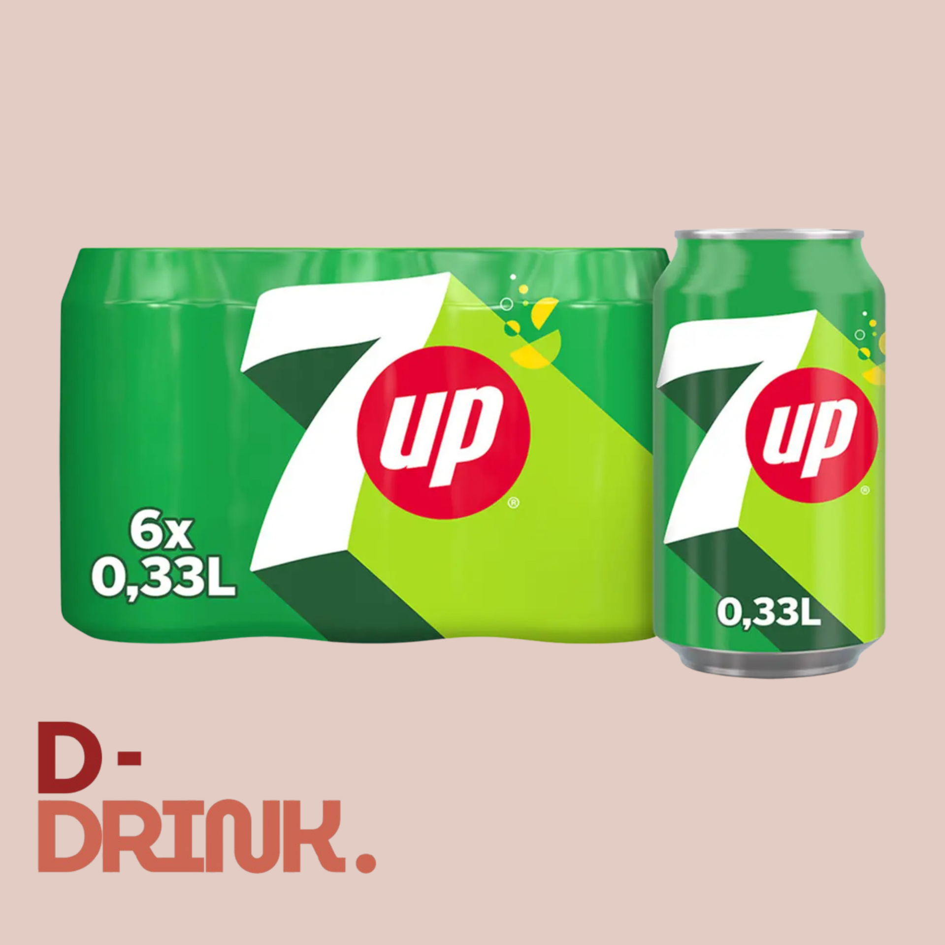 7UP Regular - 6 × 330 ml