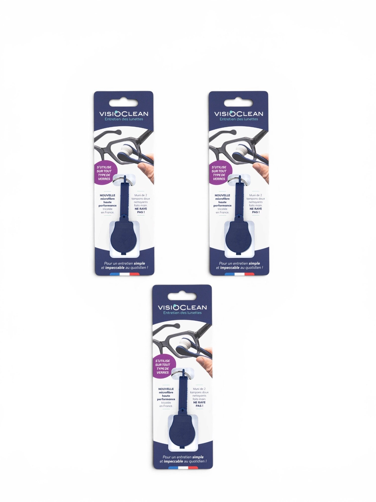 Pack 3 pinces nettoyantes Visioclean