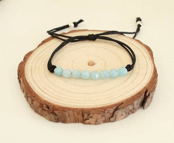 pulsera de aguamarina