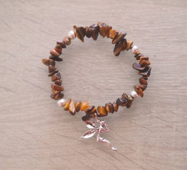 pulsera hada con ojo de tigre