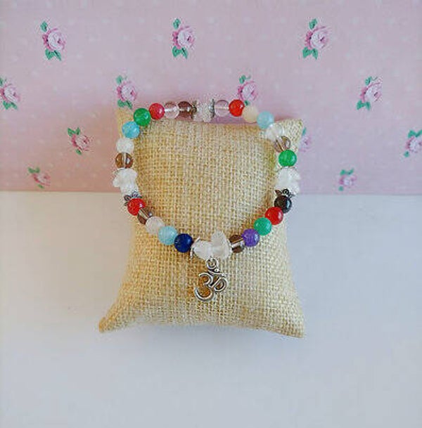 Pulsera Om cuarzos