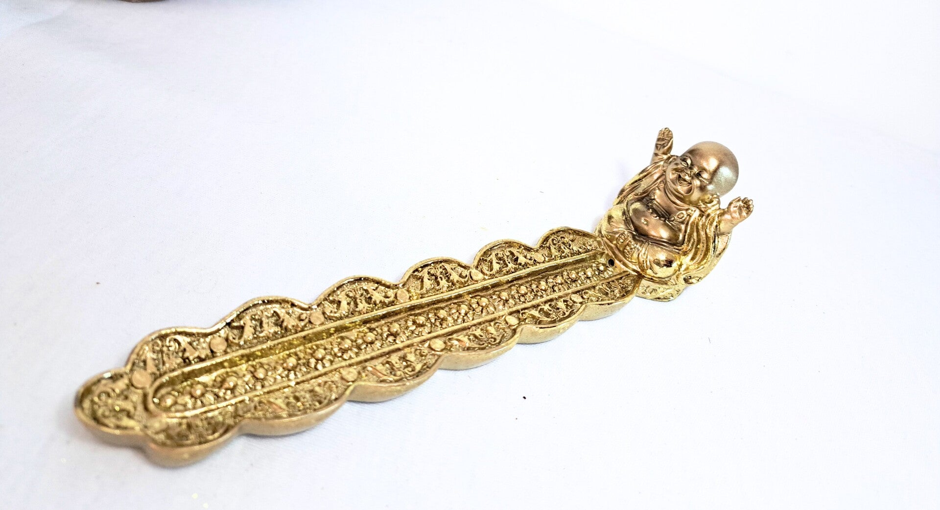 Incensario buda dorado.