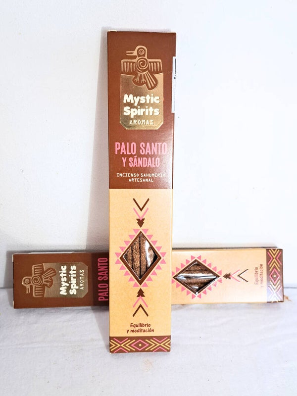 Incienso Palo Santo y Sándalo Mystic Spirits