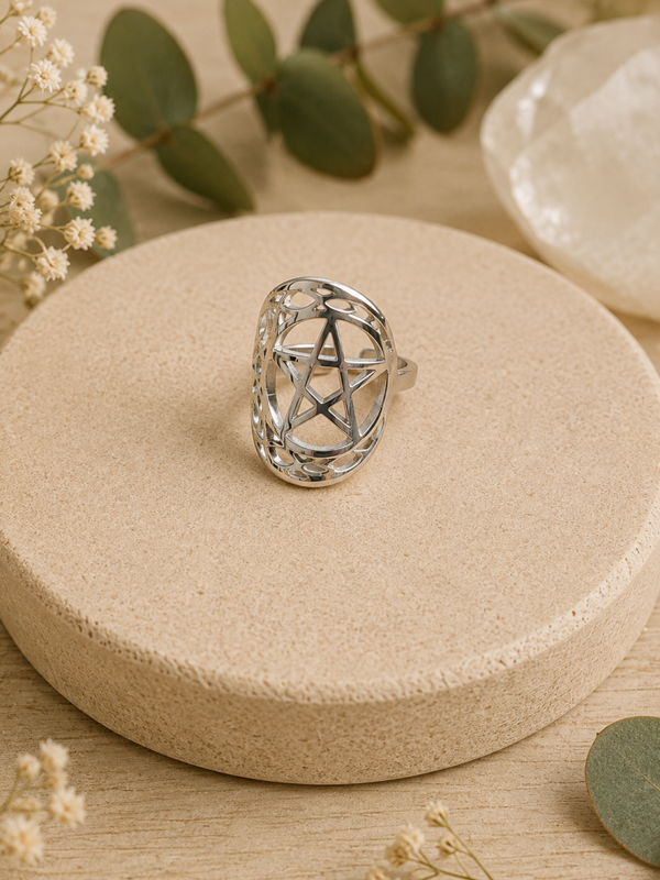 Anillo Pentagrama – Acero