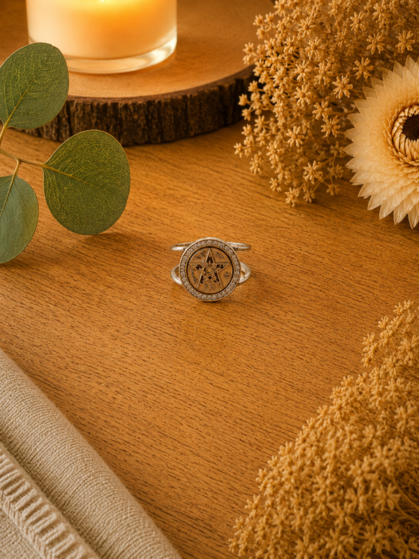 Anillo Tetragramatón en Acero