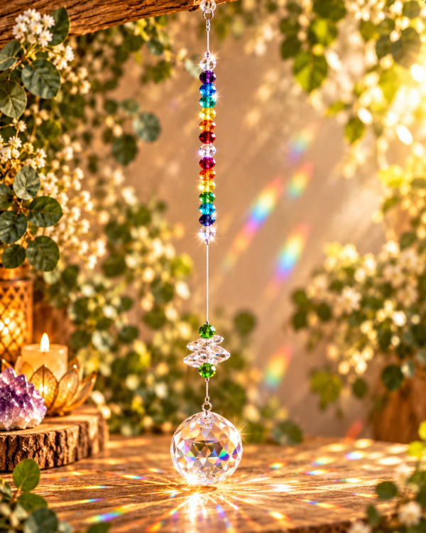 Colgador Feng Shui de los 7 Chakras con Cristales