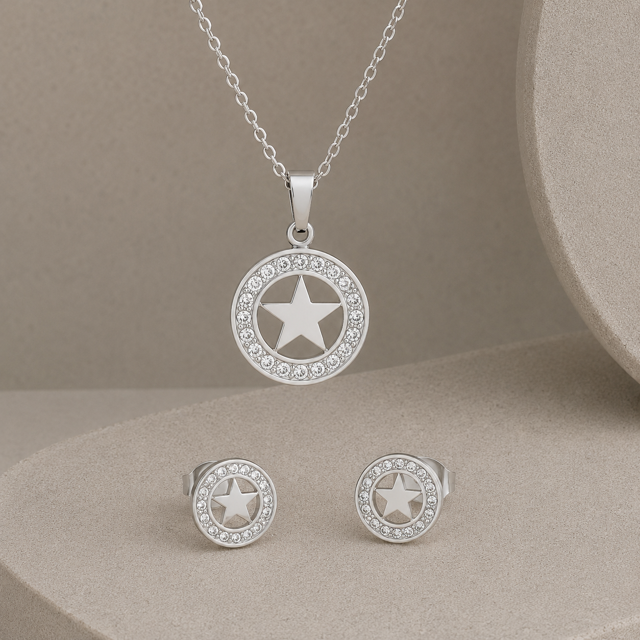Conjunto estrella en acero