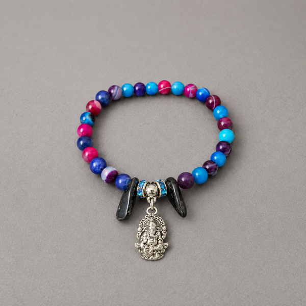 Pulsera Ganesha con Agatas