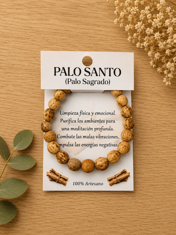 Pulsera de palo santo
