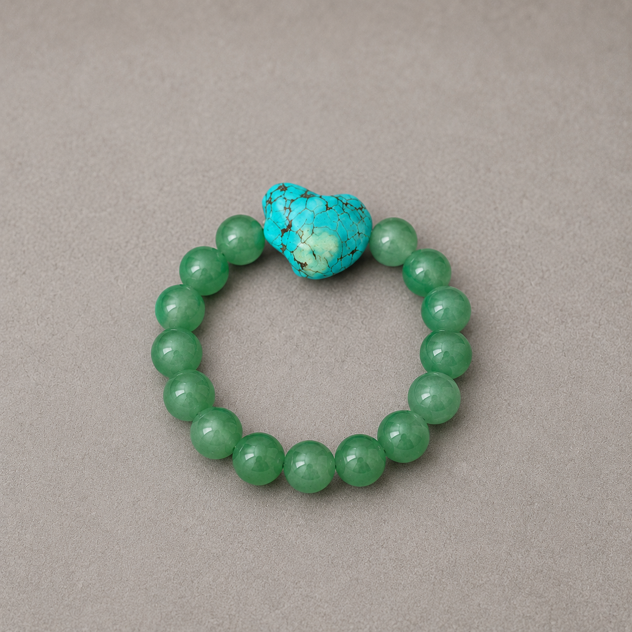 Pulsera aventurina y turquesa