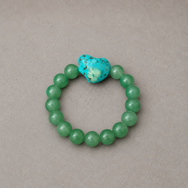 Pulsera aventurina y turquesa