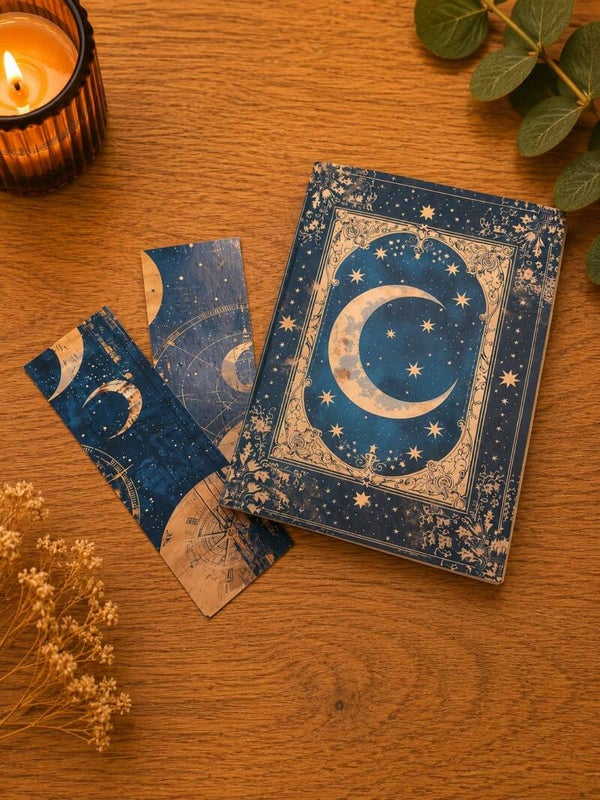 Cuaderno Luna Mística con Marcapáginas