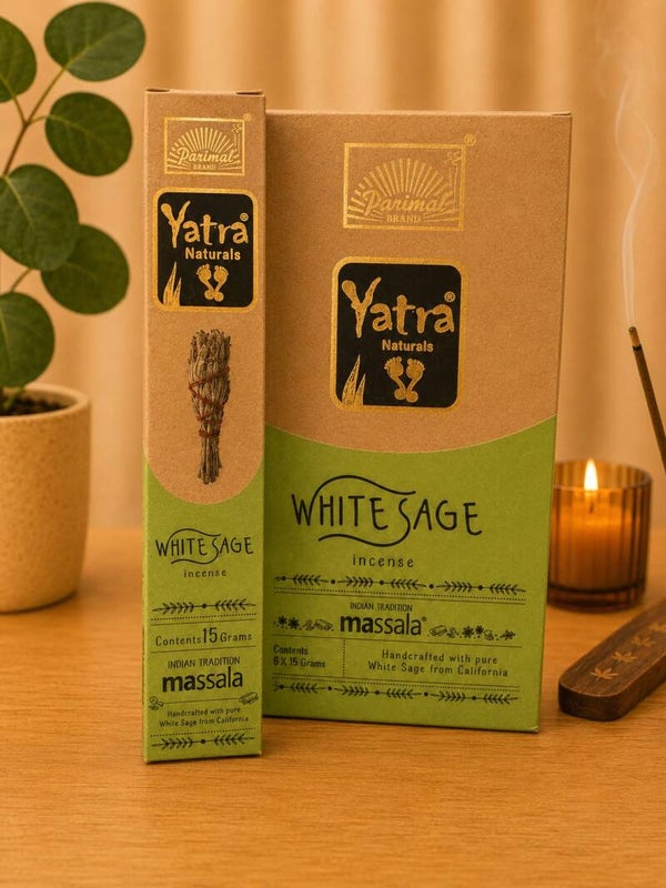 Incienso Yatra Natural Salvia Blanca