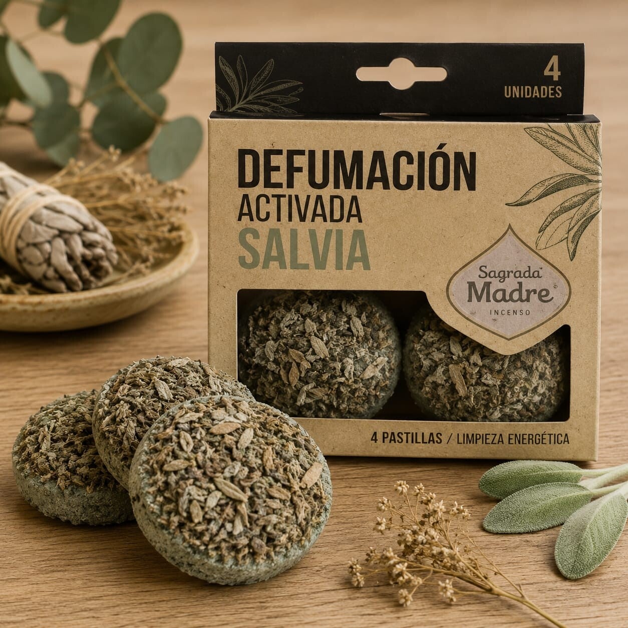Pastillas defumación activada Salvia