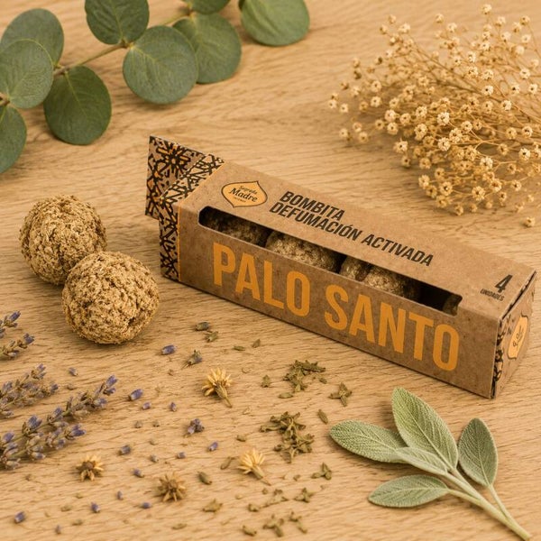 Bombita defumación activada palo santo