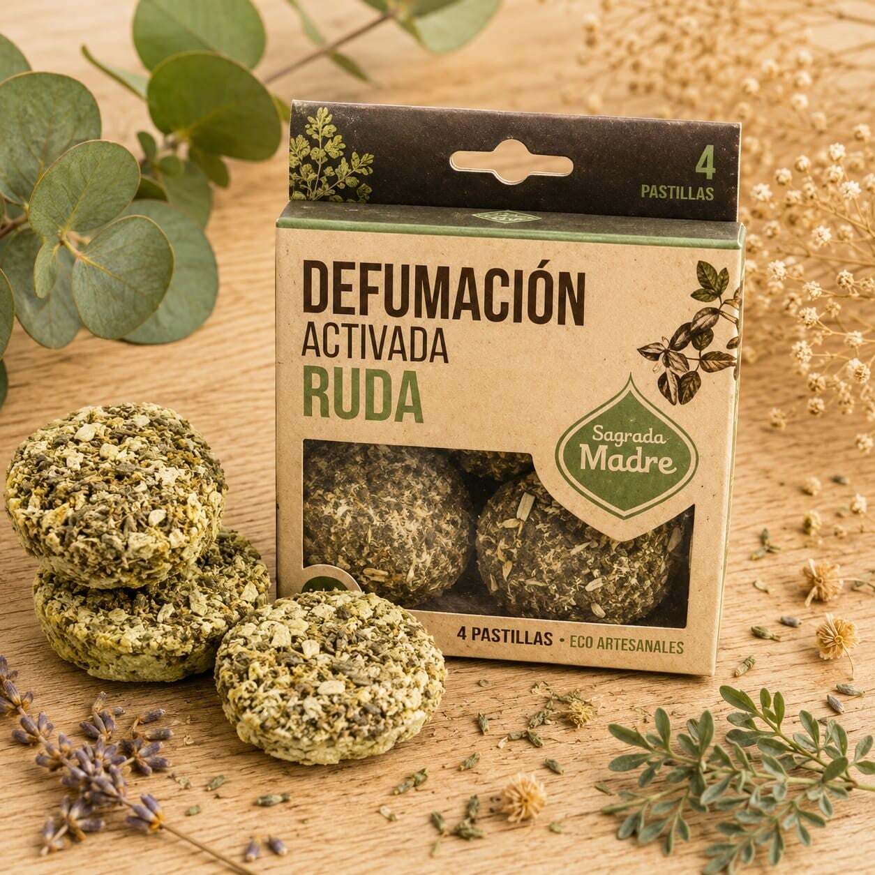 Pastillas defumación activada Ruda