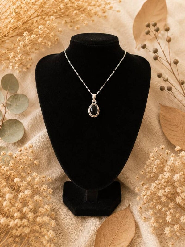 Colgante onix en plata