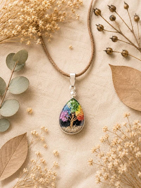 Colgante árbol de la vida 7 chakras