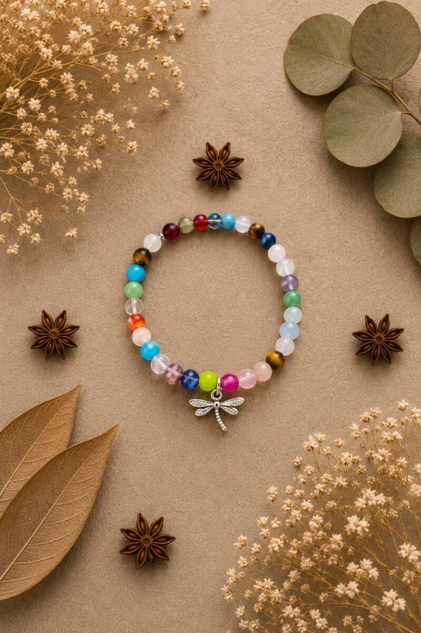 Pulsera de ágatas variadas