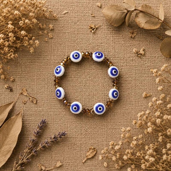 Pulsera nácar y ojo de tigre